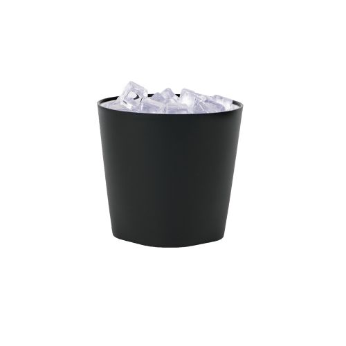 Certified Green Eco Contour Collection 3 Quart Ice Bucket, Black